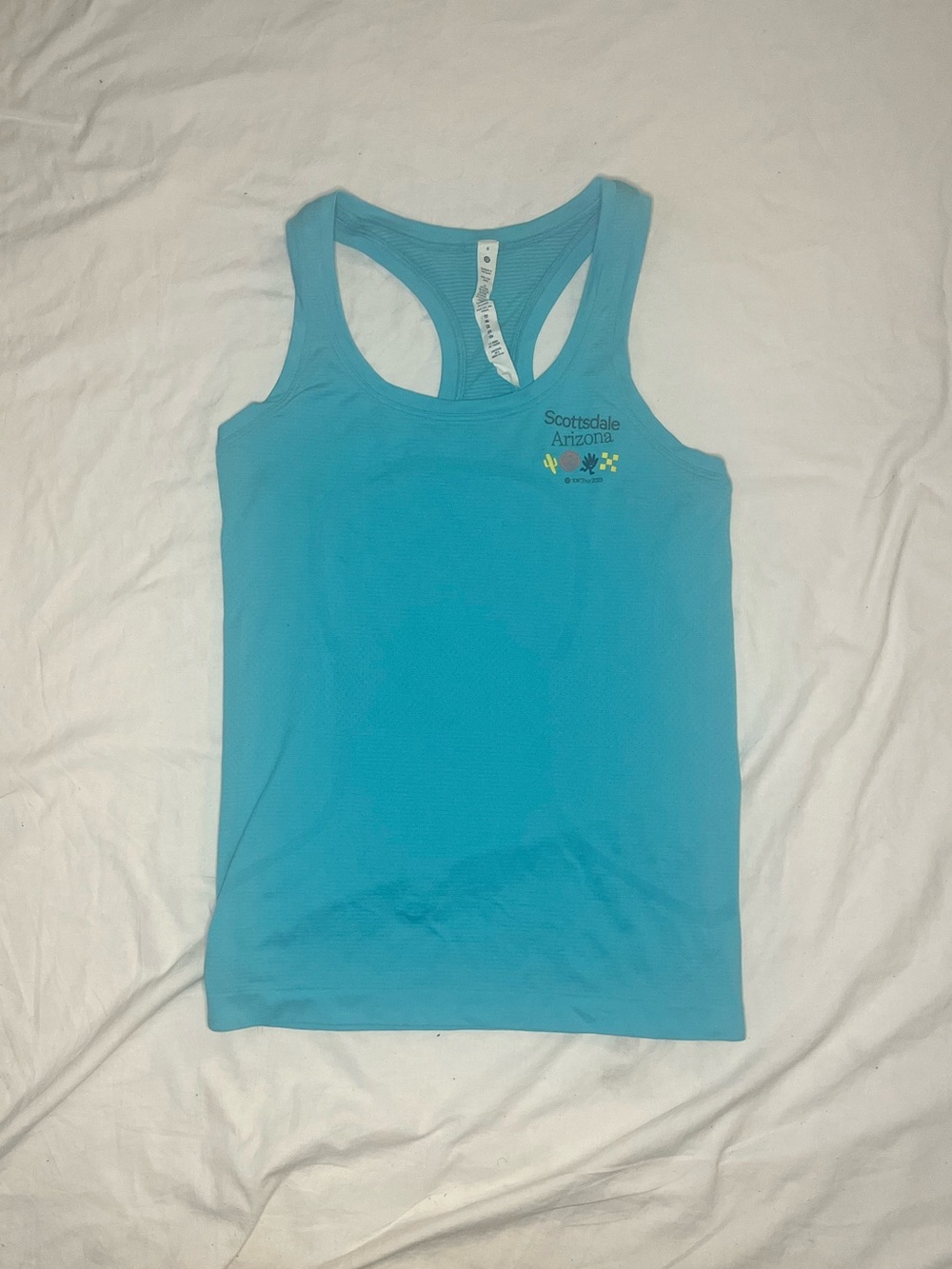 lululemon athletica Turquoise Racerback Tank Top
